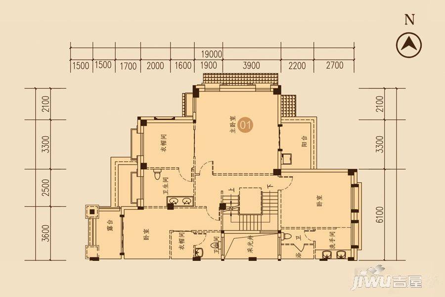 海湾尚景花园5室3厅5卫459.6㎡户型图