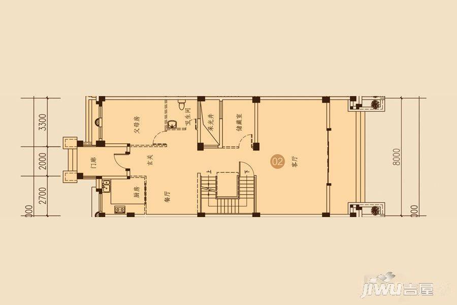 海湾尚景花园5室3厅4卫457.9㎡户型图