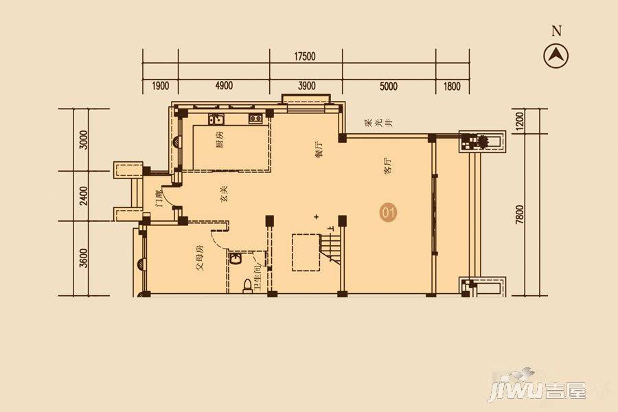 海湾尚景花园5室4厅5卫337.2㎡户型图