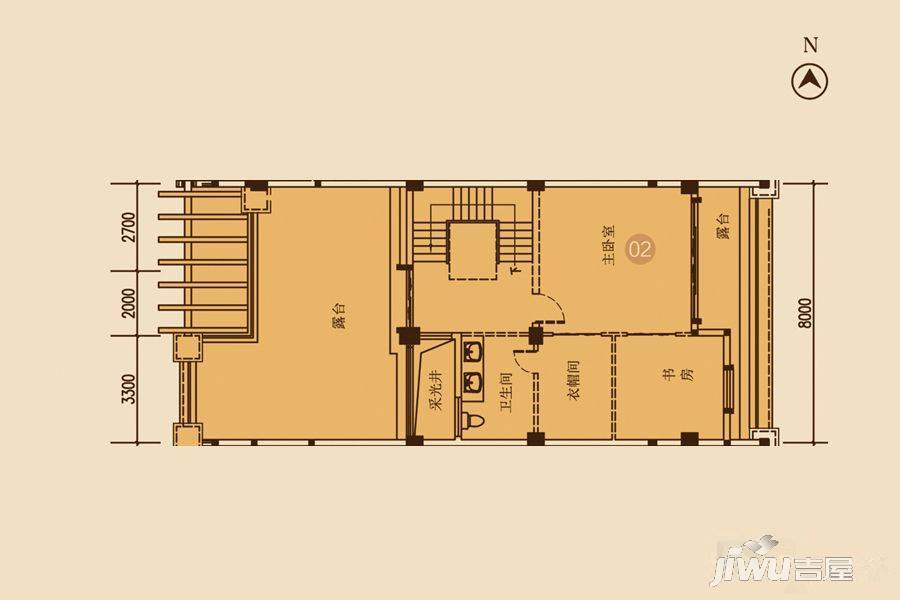 海湾尚景花园5室3厅4卫333.3㎡户型图