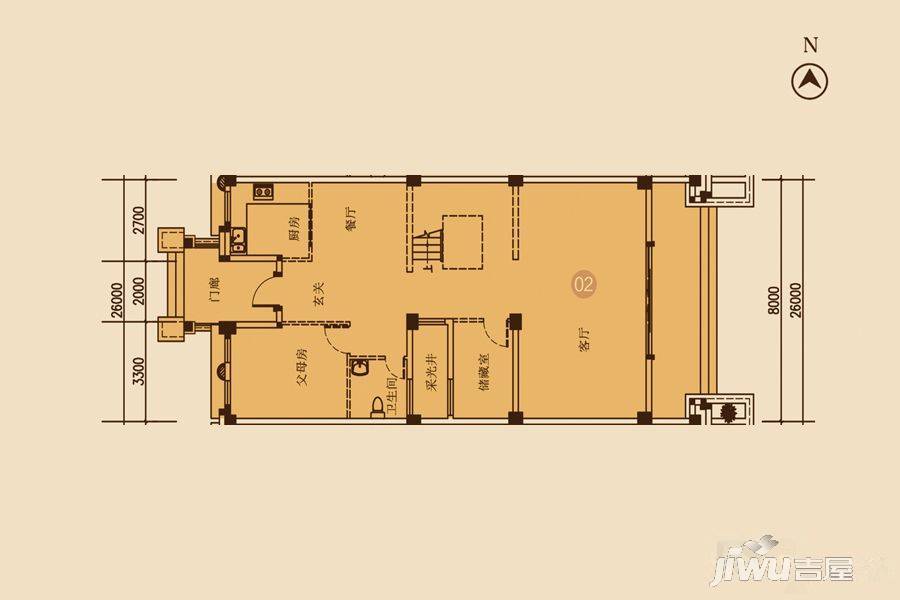 海湾尚景花园5室3厅4卫333.3㎡户型图