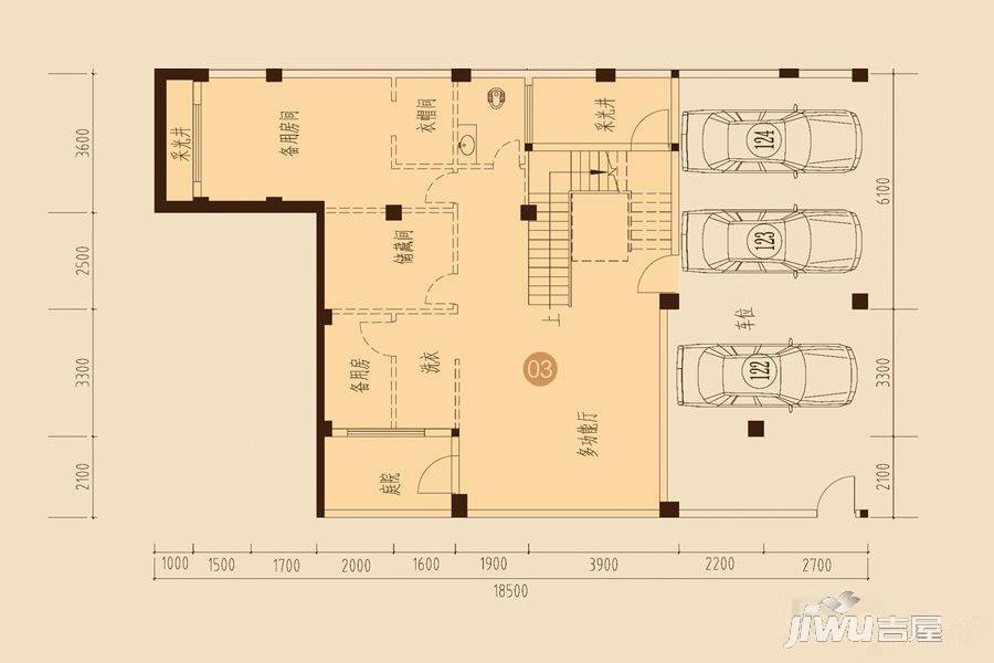 海湾尚景花园5室4厅5卫444.7㎡户型图