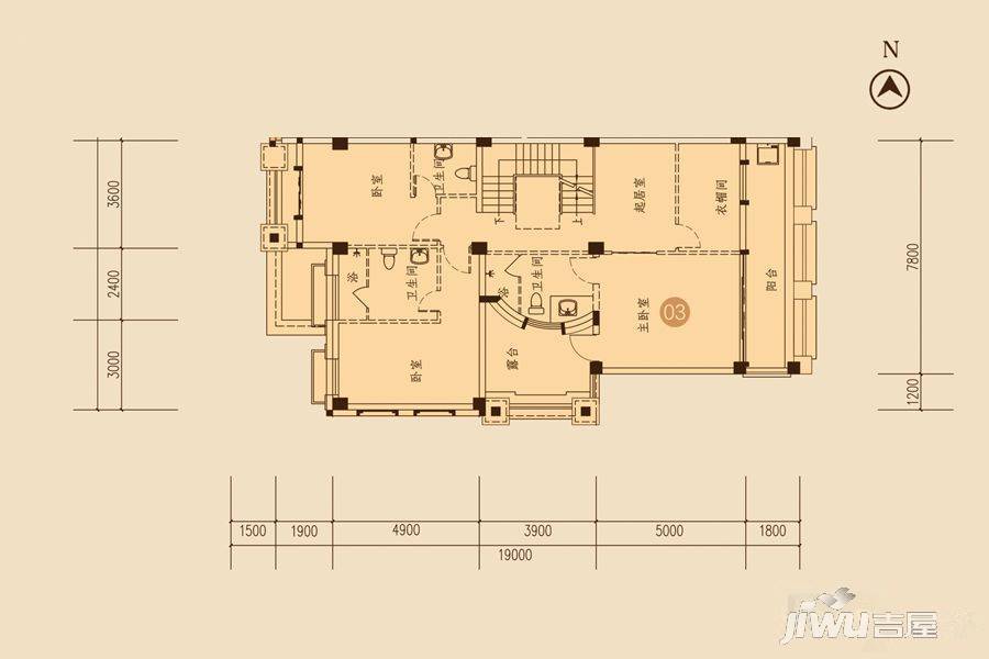 海湾尚景花园5室4厅5卫444.7㎡户型图