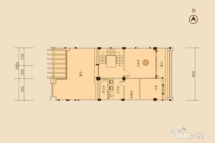 海湾尚景花园5室3厅4卫418.9㎡户型图