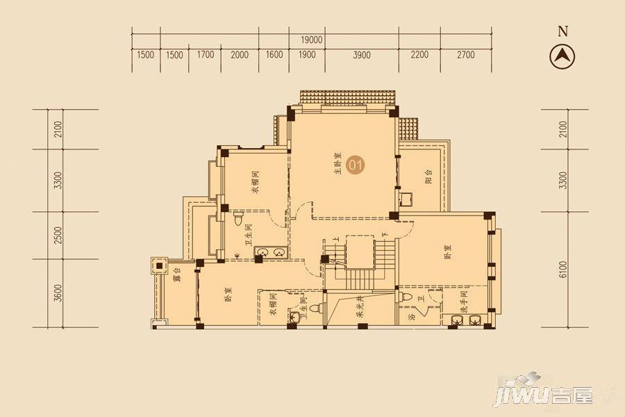 海湾尚景花园6室3厅5卫444.1㎡户型图