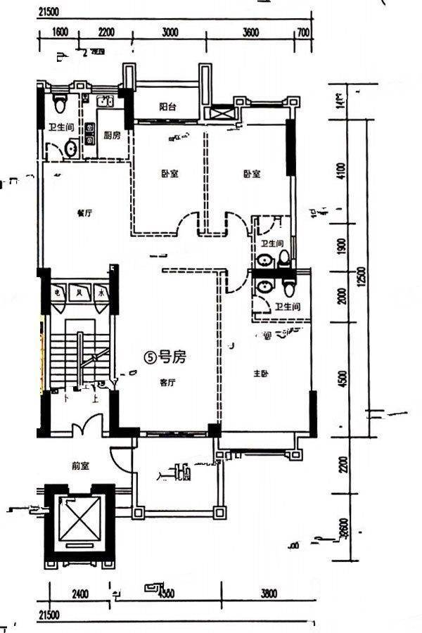 璟熙华园3室2厅3卫153㎡户型图