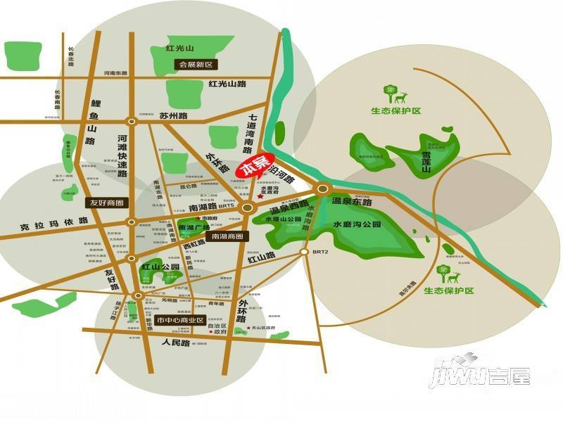 水墨龙城位置交通图图片