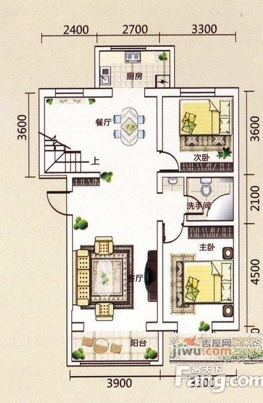 通源·里城3室3厅2卫156.4㎡户型图