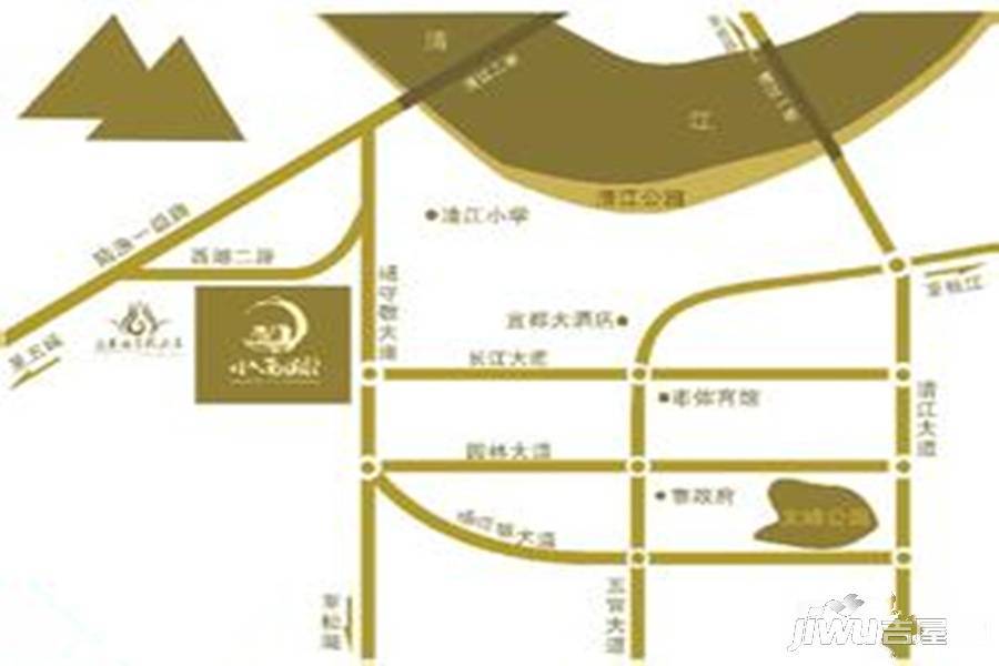小西湖尚苑住宅小区位置交通图