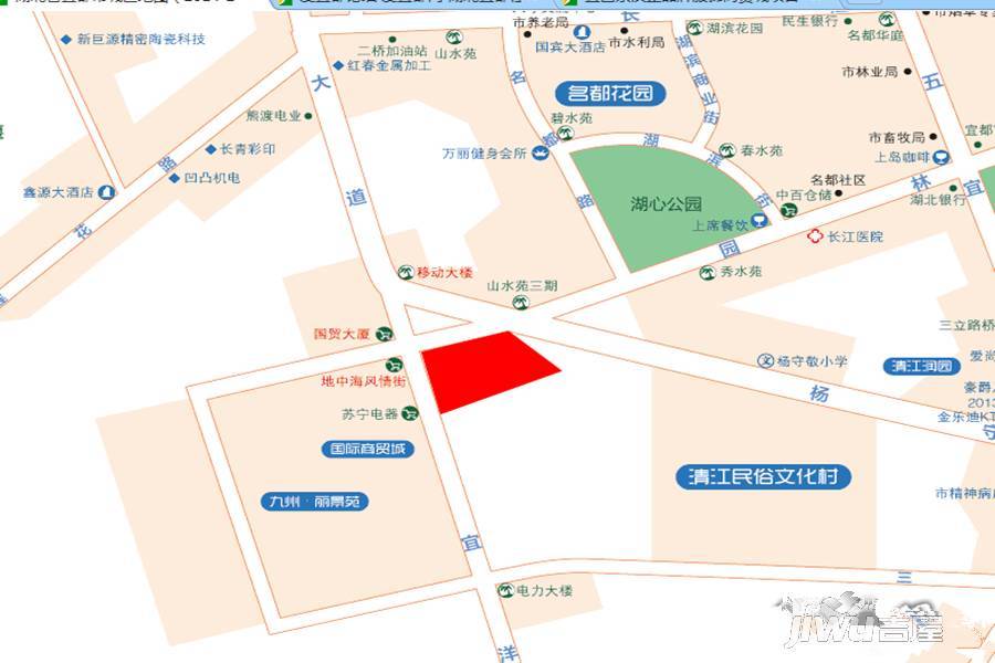 宜昌东汉正品牌服饰商贸城位置交通图图片