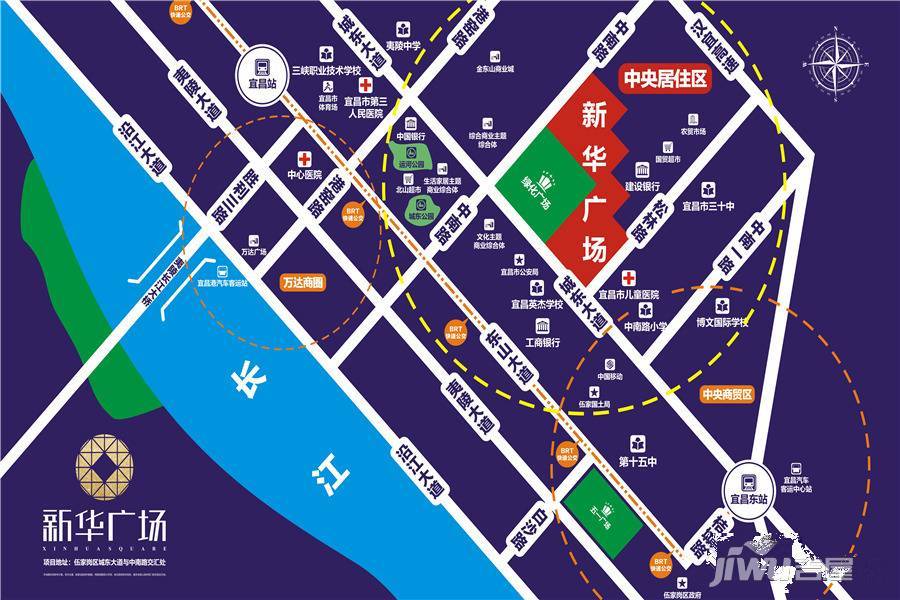 新华广场位置交通图