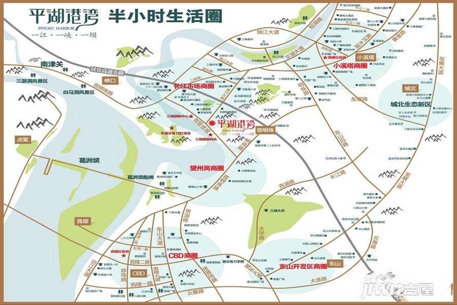 平湖港湾位置交通图2