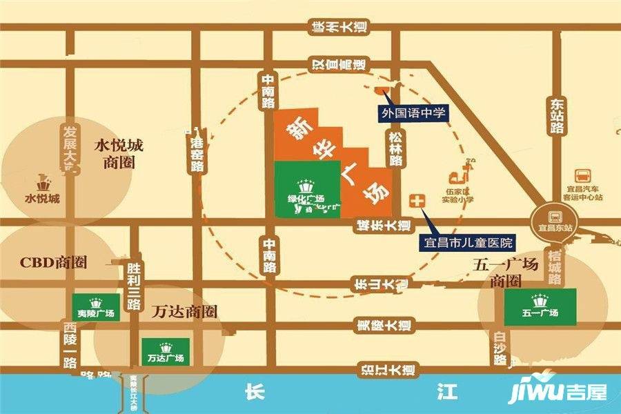 新华广场位置交通图图片