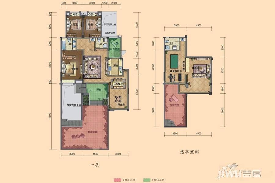 宏峰·上上城三期3室2厅3卫154㎡户型图