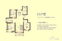 渤海青青家园3室2厅1卫120㎡户型图