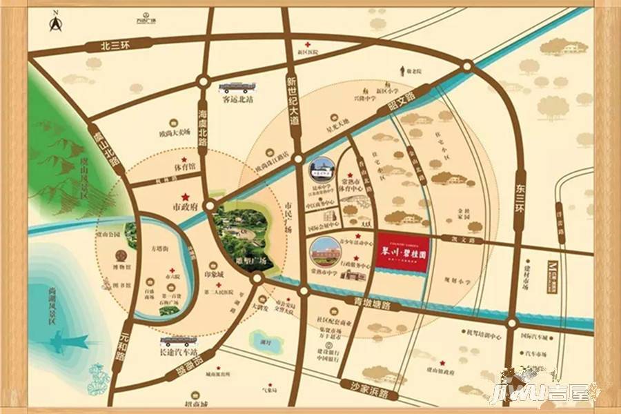 琴川碧桂园位置交通图图片