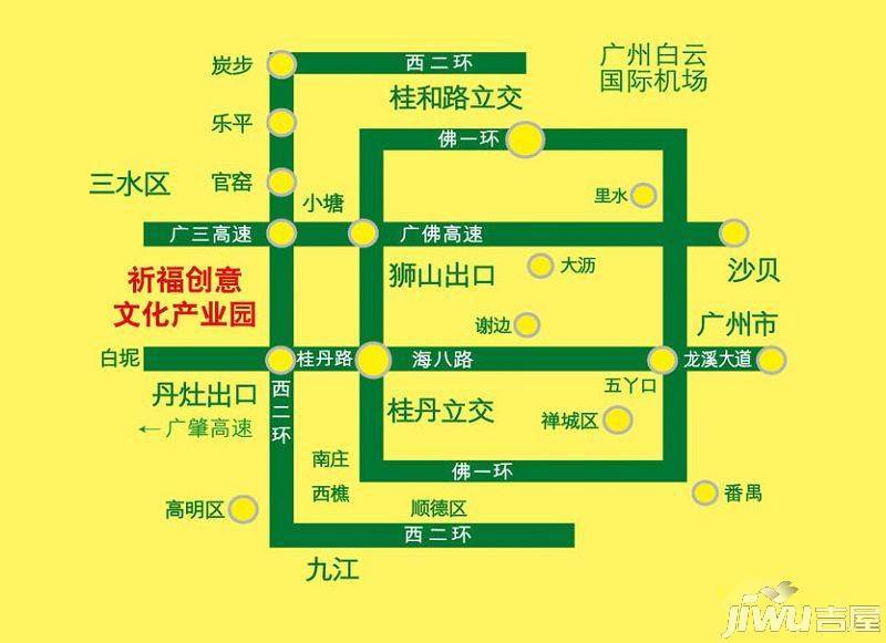 祈福创意文化产业园位置交通图1