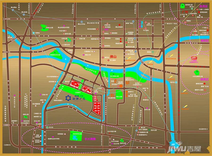 碧桂园华润新城之光位置交通图图片