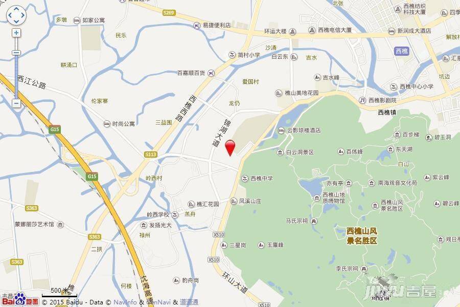 中海山湖世家位置交通图图片