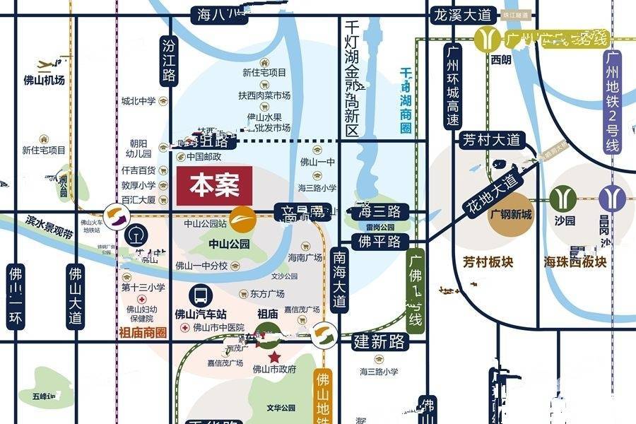 旭辉公元位置交通图
