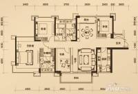 招商公园18724室2厅3卫170㎡户型图