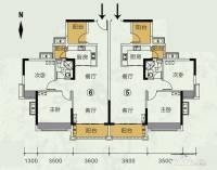 龙光·君悦龙庭3室2厅1卫83㎡户型图