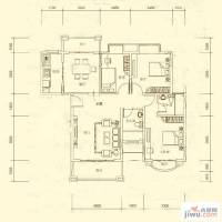 新君汇花地湾3室2厅2卫86.7㎡户型图