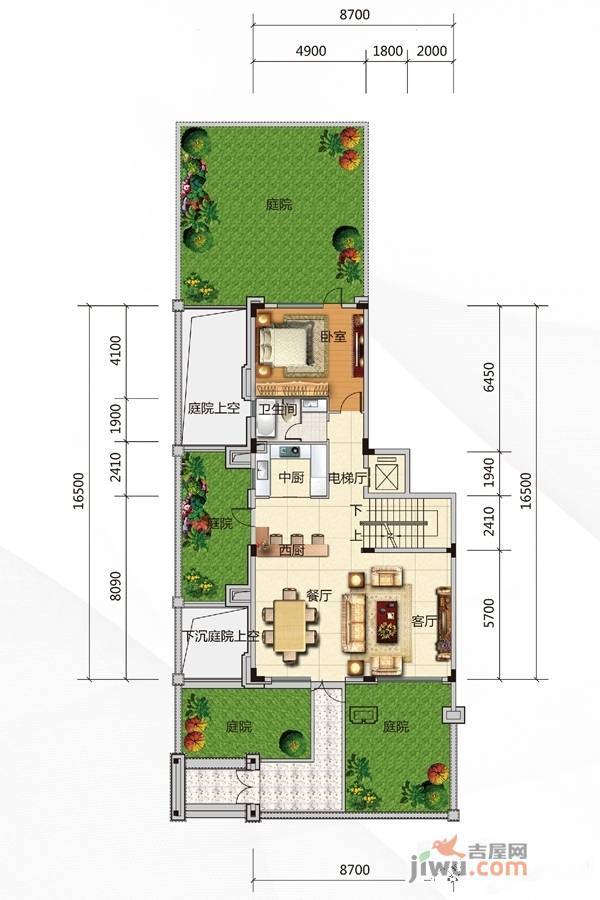 顺德华侨城天鹅湖4室2厅3卫332㎡户型图