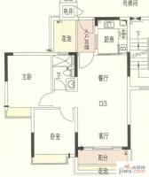 东海国际花园2室2厅1卫71.8㎡户型图