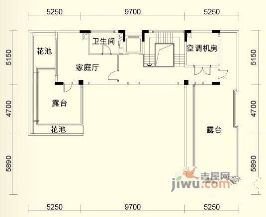 岭南天地东华轩0室1厅1卫727㎡户型图