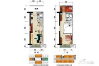 碧桂园总部新翼广场3室2厅2卫47㎡户型图