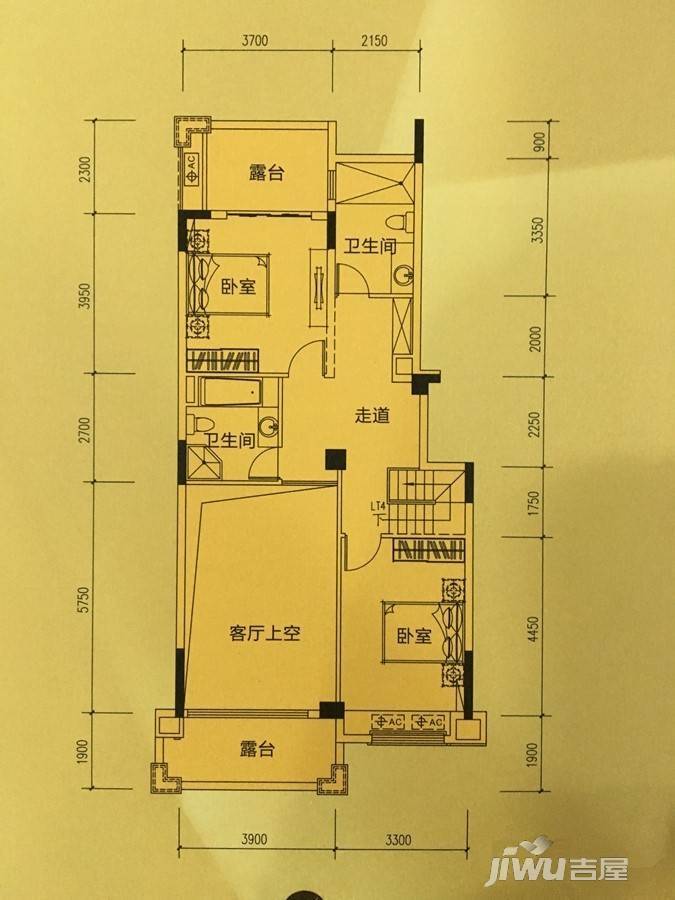 招商臻园4室2厅2卫222㎡户型图