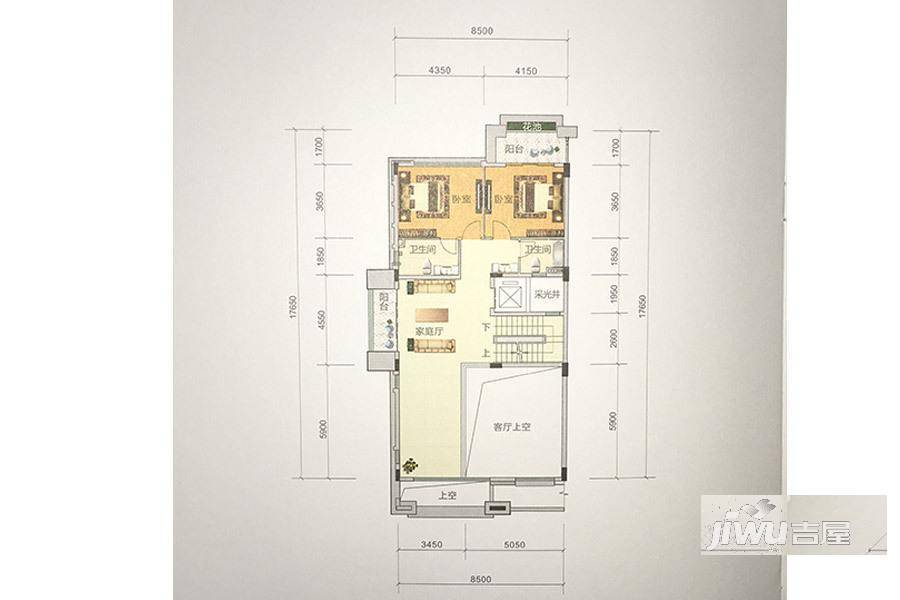 顺德华侨城天鹅湖6室3厅5卫393㎡户型图