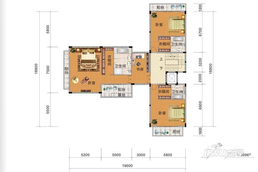 顺德华侨城天鹅湖8室3厅10卫668㎡户型图