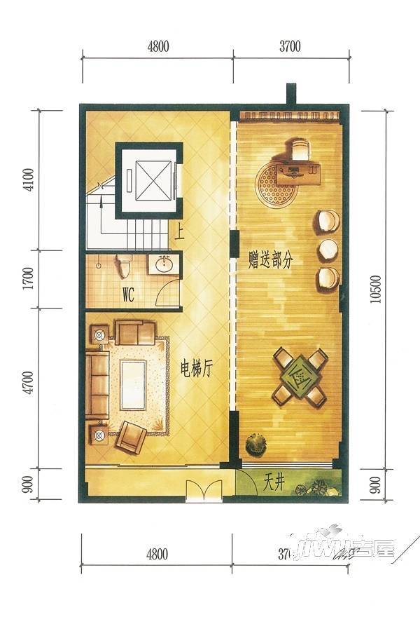 千灯墅7室4厅4卫350㎡户型图