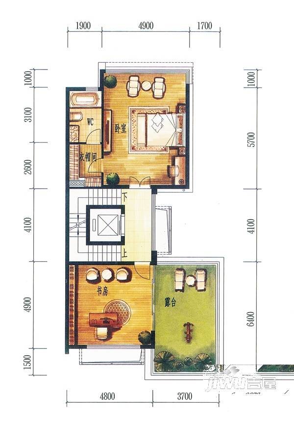 千灯墅7室4厅4卫350㎡户型图