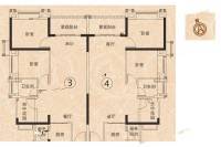 佛山恒大城3室2厅1卫89㎡户型图