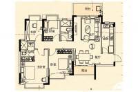 恒大龙江翡翠4室2厅2卫136㎡户型图