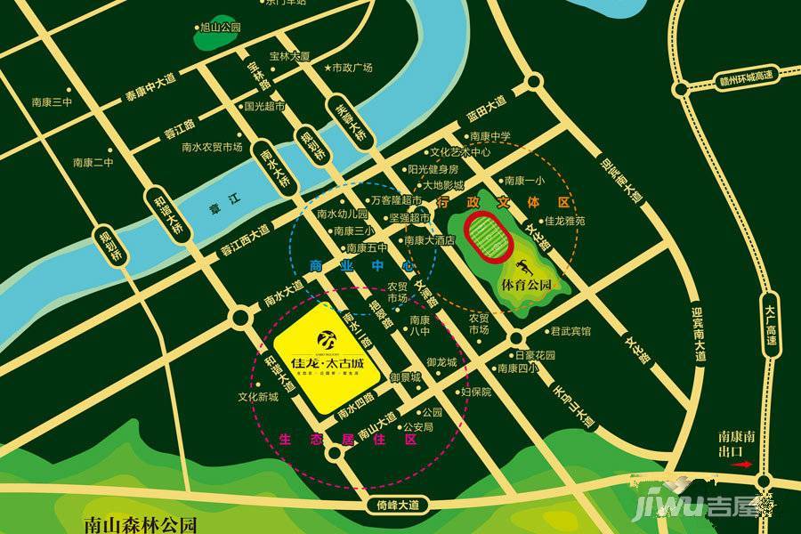 佳龙太古城位置交通图图片