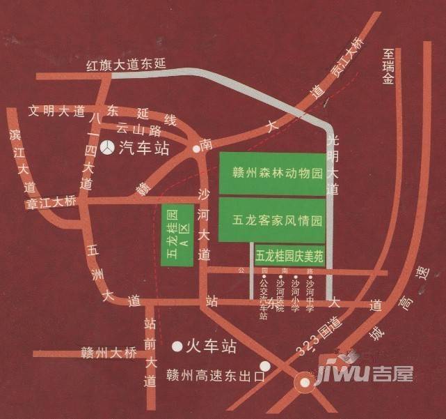 五龙桂园位置交通图