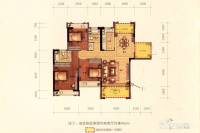 中洋公园首府3室2厅2卫123㎡户型图