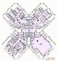 中廷森林公馆3室2厅2卫125.9㎡户型图