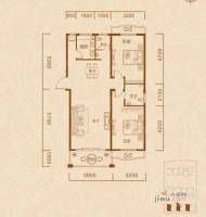 凤翔花园2室2厅2卫100.4㎡户型图