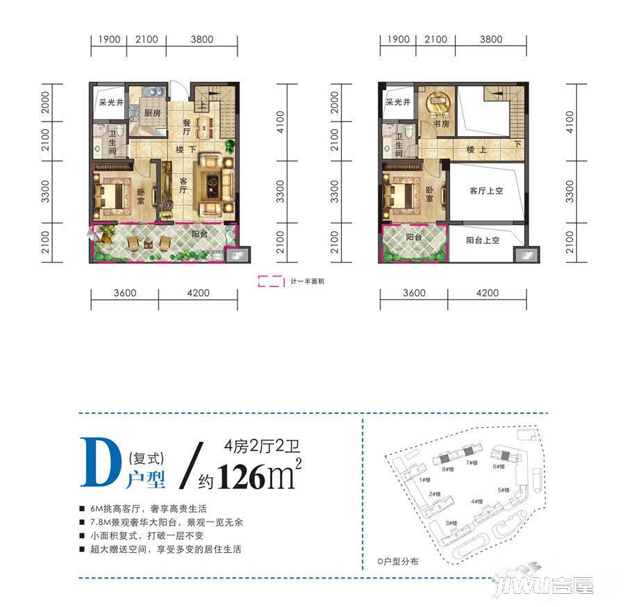 彩虹城d户型