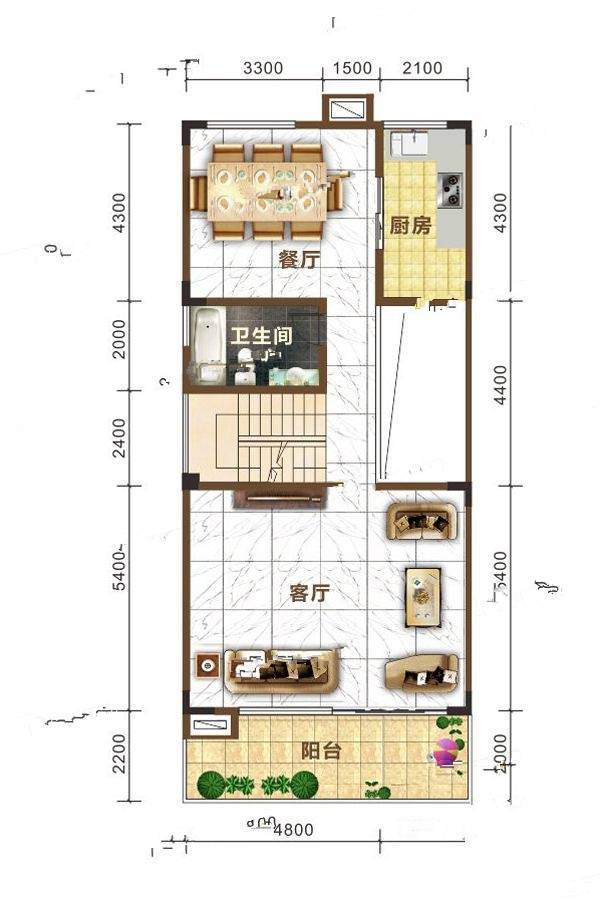 雍晟上城湾畔4室2厅4卫239.5㎡户型图