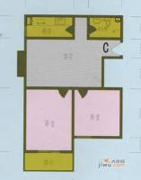 金宇山顶花园2室1厅1卫101.2㎡户型图