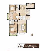 安联水晶坊3室2厅2卫134㎡户型图
