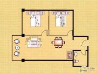 鑫源国际2室2厅1卫92㎡户型图