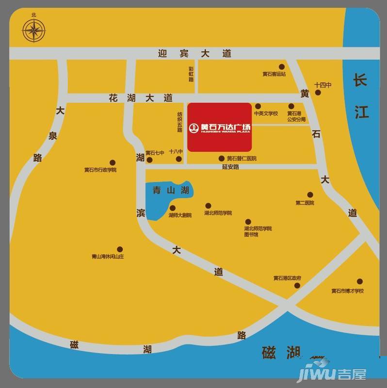 黄石万达广场位置交通图