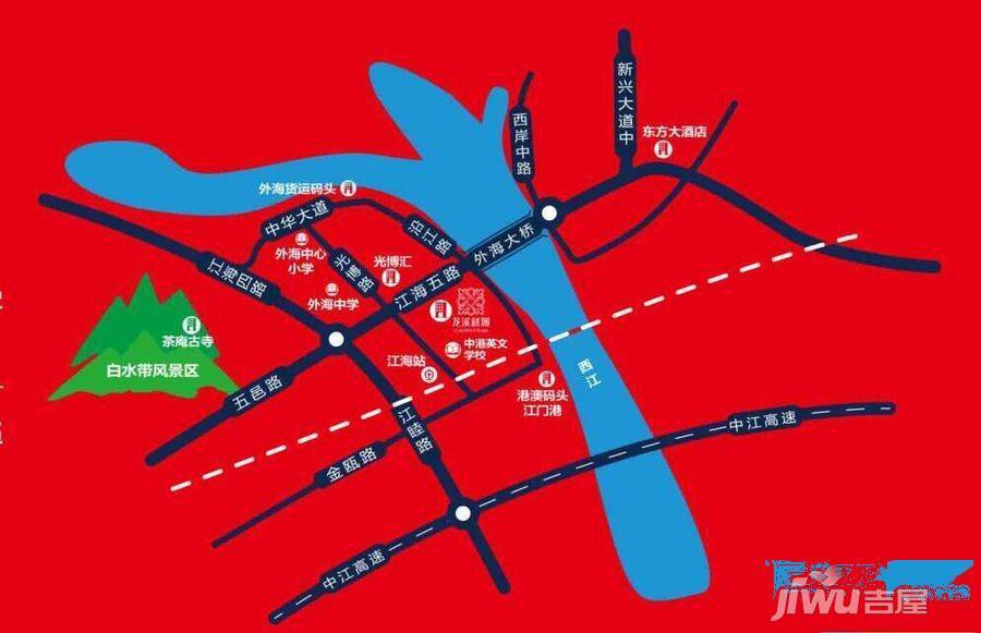 龙溪新城位置交通图图片